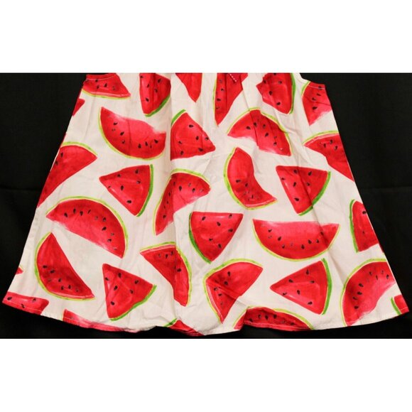 NWT 2009 Gymboree Watermelon Picnic Print Tank Top Swing A-line sz 10 Red Bow - Picture 3 of 7